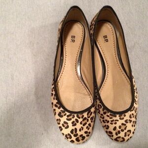 Animal print ballet flats